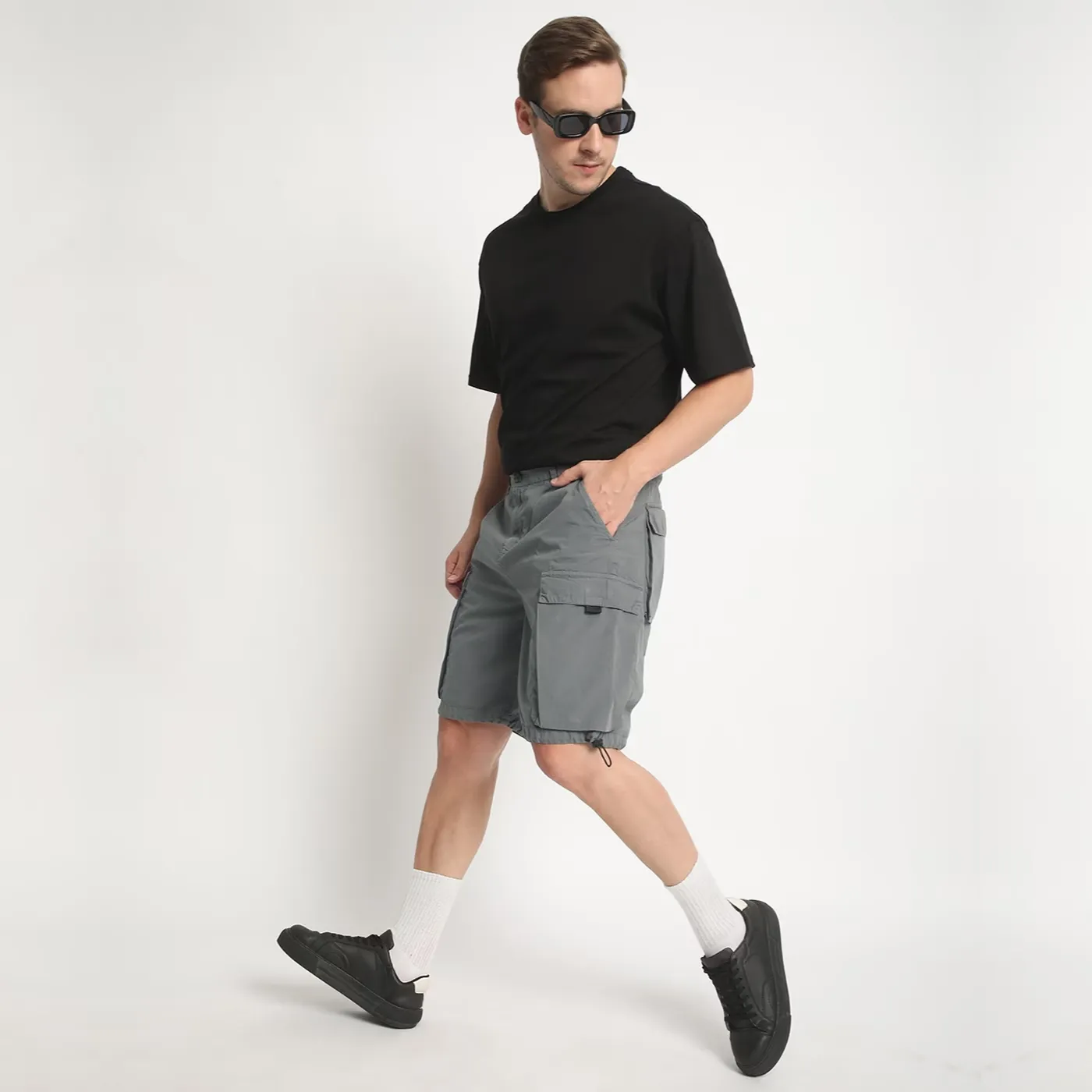 Men Regular Fit Cargo Shorts - Imagen 5